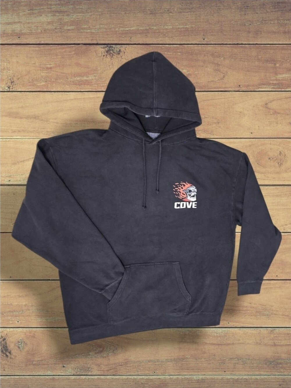 Brand New* Men's "Grand Prix" Graphic Hoodie - Vintage Washed Black (Size 3XL)